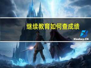 继续教育如何查成绩