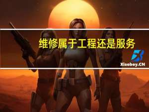 维修属于工程还是服务