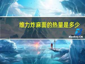 维力 炸麻面的热量是多少