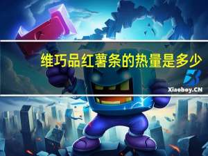 维巧 品  红薯条的热量是多少