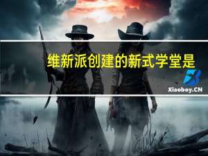 维新派创建的新式学堂是