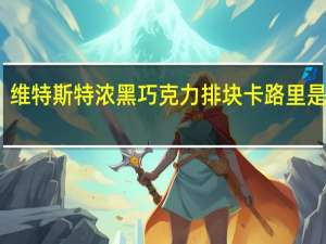 维特斯 特浓黑巧克力排块卡路里是多少