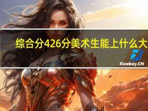 综合分426分美术生能上什么大学