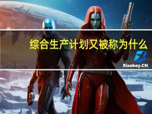 综合生产计划又被称为什么