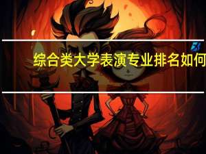 综合类大学表演专业排名如何