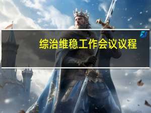 综治维稳工作会议议程（综治维稳工作计划）