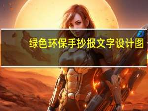 绿色环保手抄报文字 设计图（绿色环保手抄报文字）