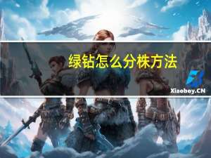 绿钻怎么分株方法