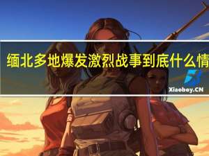 缅北多地爆发激烈战事 到底什么情况呢