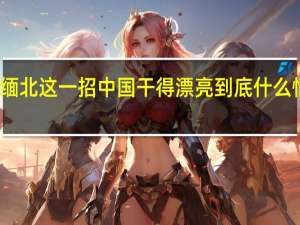 缅北这一招中国干得漂亮 到底什么情况呢