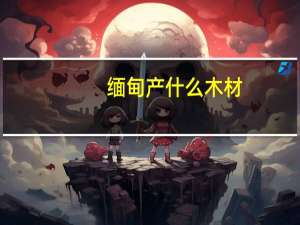 缅甸产什么木材