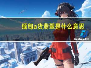 缅甸a货翡翠是什么意思