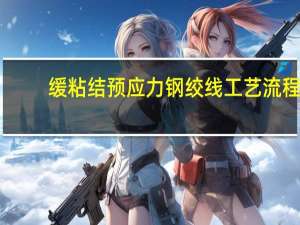 缓粘结预应力钢绞线工艺流程