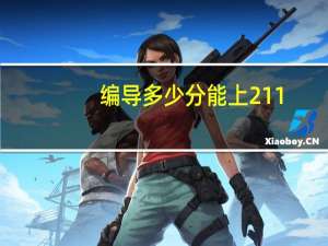 编导多少分能上211