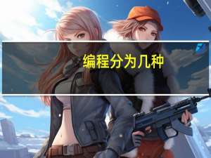 编程分为几种
