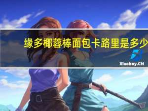 缘多 椰蓉棒面包卡路里是多少