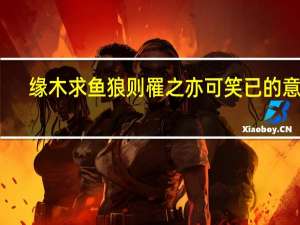 缘木求鱼狼则罹之亦可笑已的意思