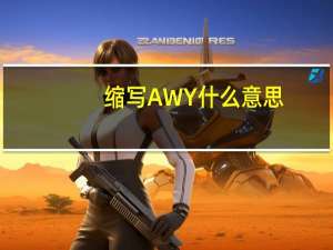 缩写AWY什么意思