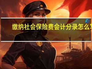 缴纳社会保险费会计分录怎么写（缴纳社会保险费会计分录）