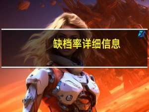 缺档率详细信息