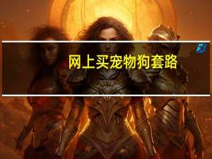 网上买宠物狗套路