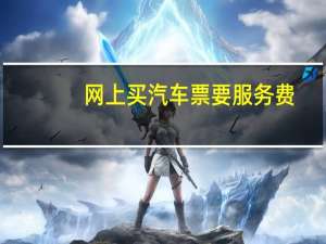 网上买汽车票要服务费