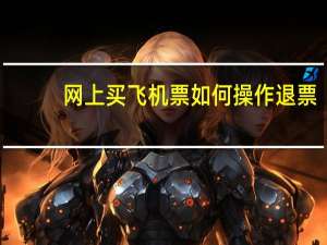 网上买飞机票如何操作退票