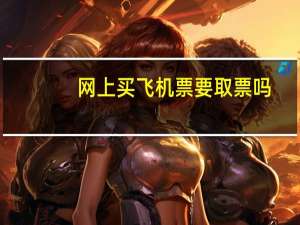 网上买飞机票要取票吗