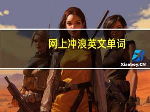 网上冲浪英文单词（网上冲浪 英文）