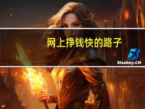 网上挣钱快的路子（网上赚钱最快的方法）