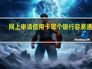 网上申请信用卡哪个银行容易通过