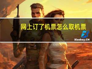 网上订了机票怎么取机票