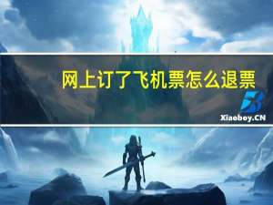 网上订了飞机票怎么退票