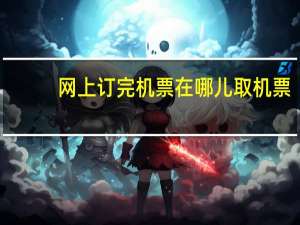 网上订完机票在哪儿取机票