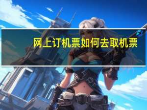 网上订机票如何去取机票