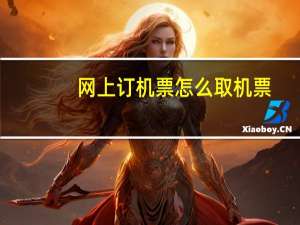 网上订机票怎么取机票