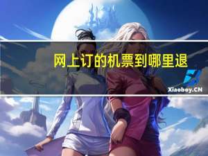 网上订的机票到哪里退