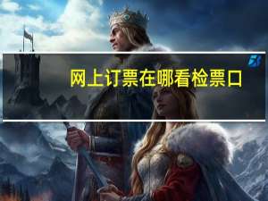 网上订票在哪看检票口（网上订票在哪里取票）