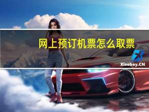 网上预订机票怎么取票