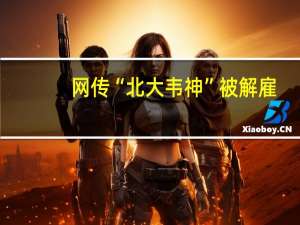 网传“北大韦神”被解雇？校方回应 到底什么情况呢