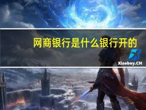 网商银行是什么银行开的（网商银行是什么银行）