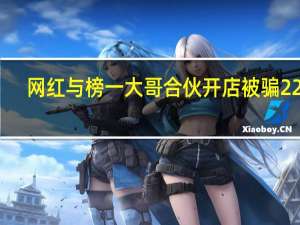 网红与榜一大哥合伙开店被骗22万：判刑4年6个月、罚款3万