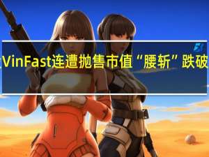 网红股VinFast连遭抛售市值“腰斩”跌破1000亿美元