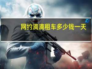 网约滴滴租车多少钱一天