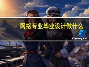 网络专业毕业设计做什么