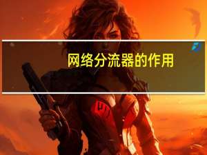 网络分流器的作用（分流器简介）