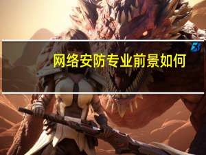 网络安防专业前景如何