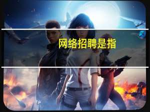 网络招聘是指