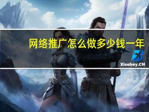 网络推广怎么做多少钱一年