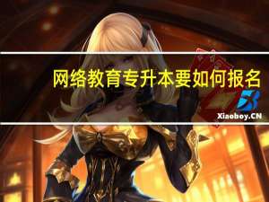 网络教育专升本要如何报名